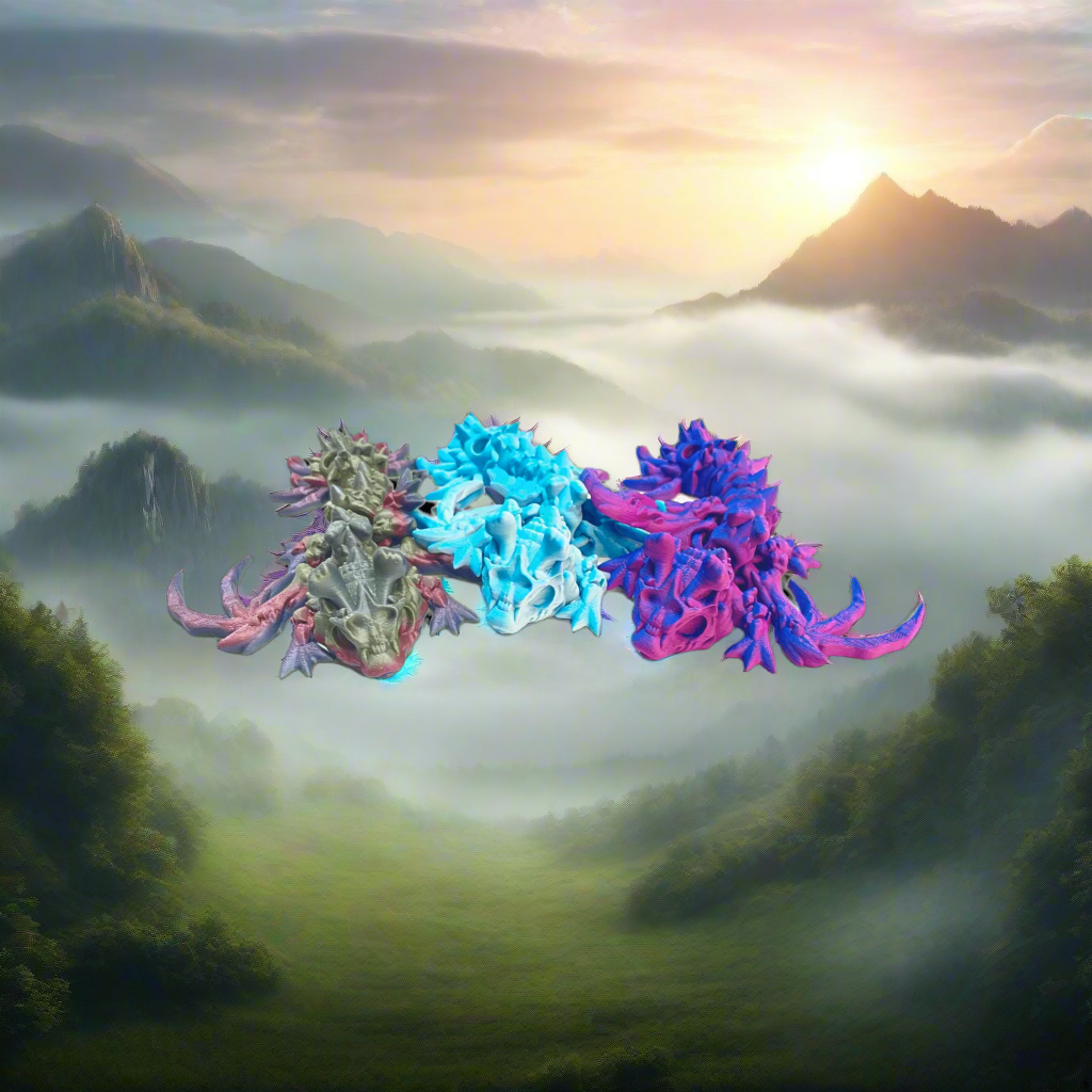 Tiny Hollow Dragon and Wyvern