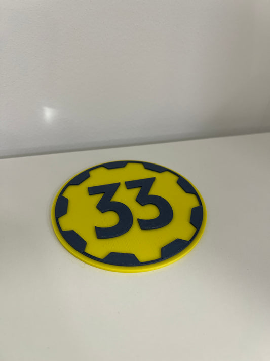 Vault 33 Coaster - Fallout