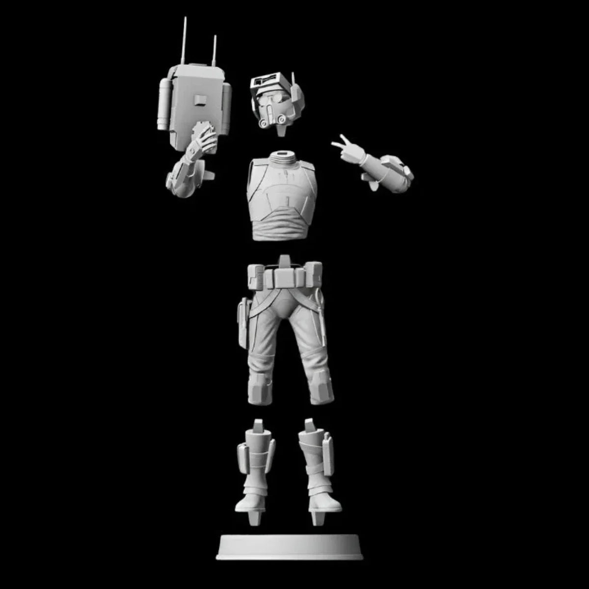 Bad Batch Tech Figurine - Complete