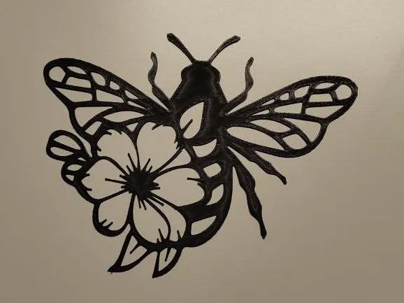 Bee on Flower Wall Art