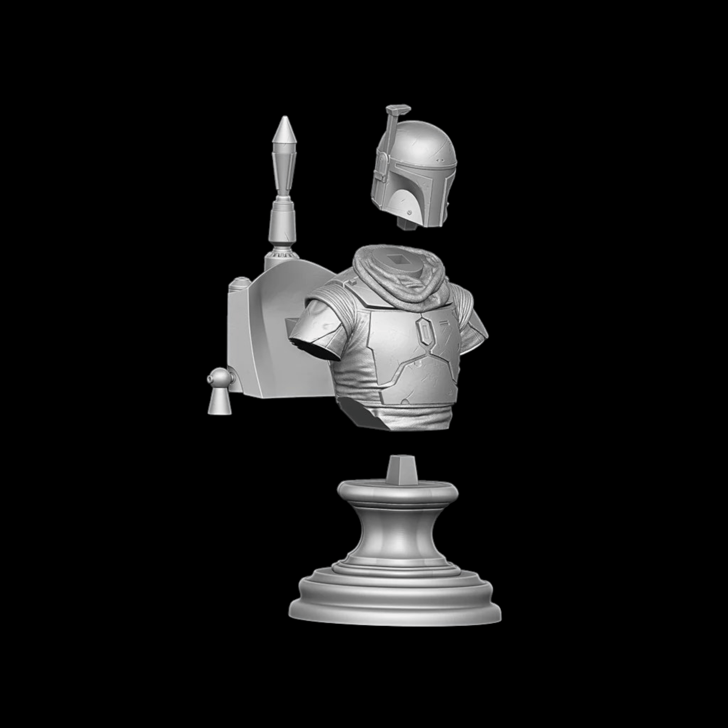 Boba Fett Bust - Assembled DIY