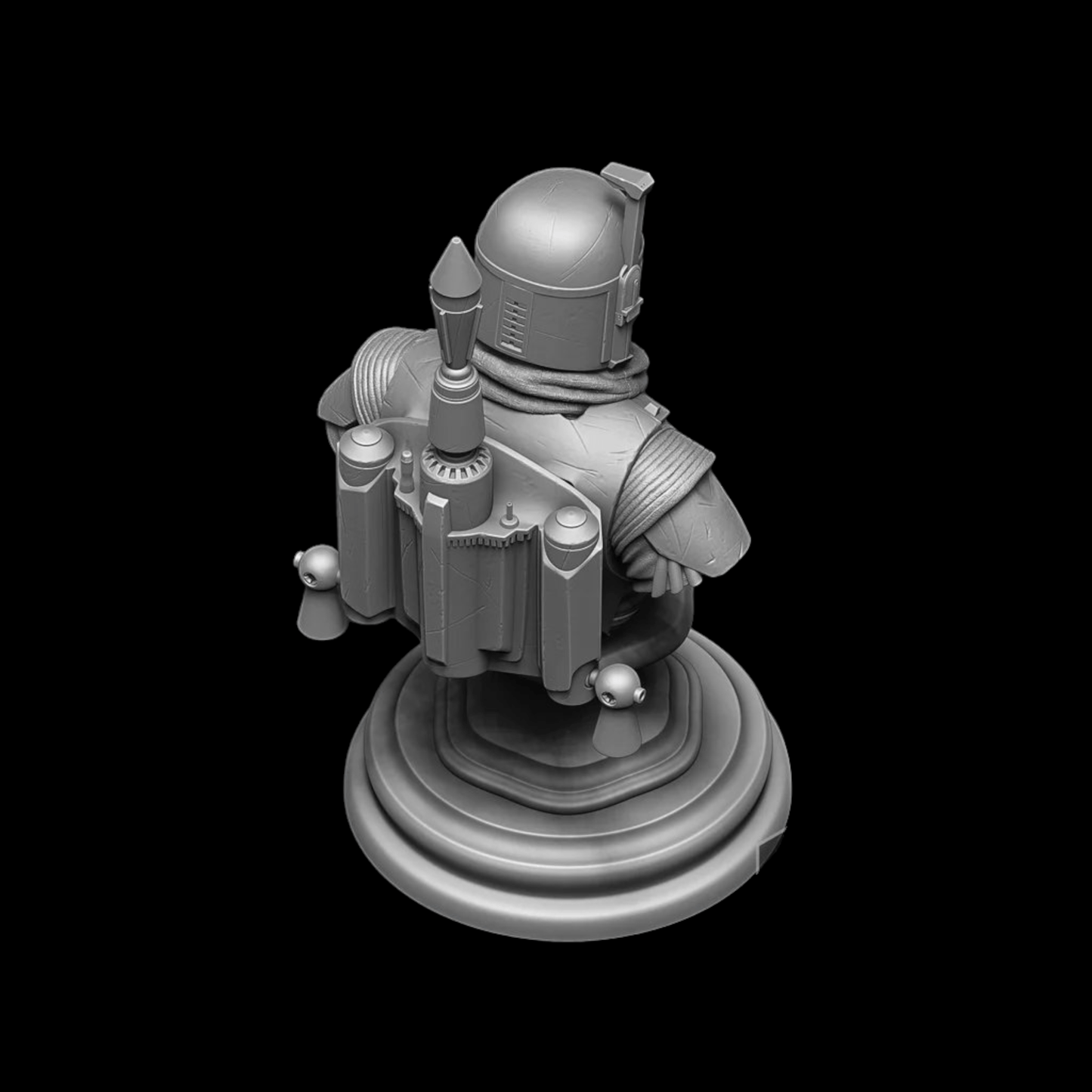 Boba Fett Bust - Assembled DIY