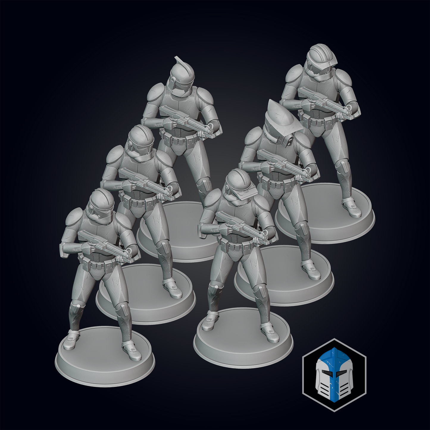 Clone Trooper Figurines  - Printed DIY