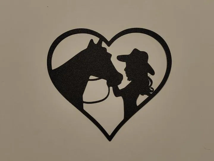 Cowgirl and Horse Wall Art