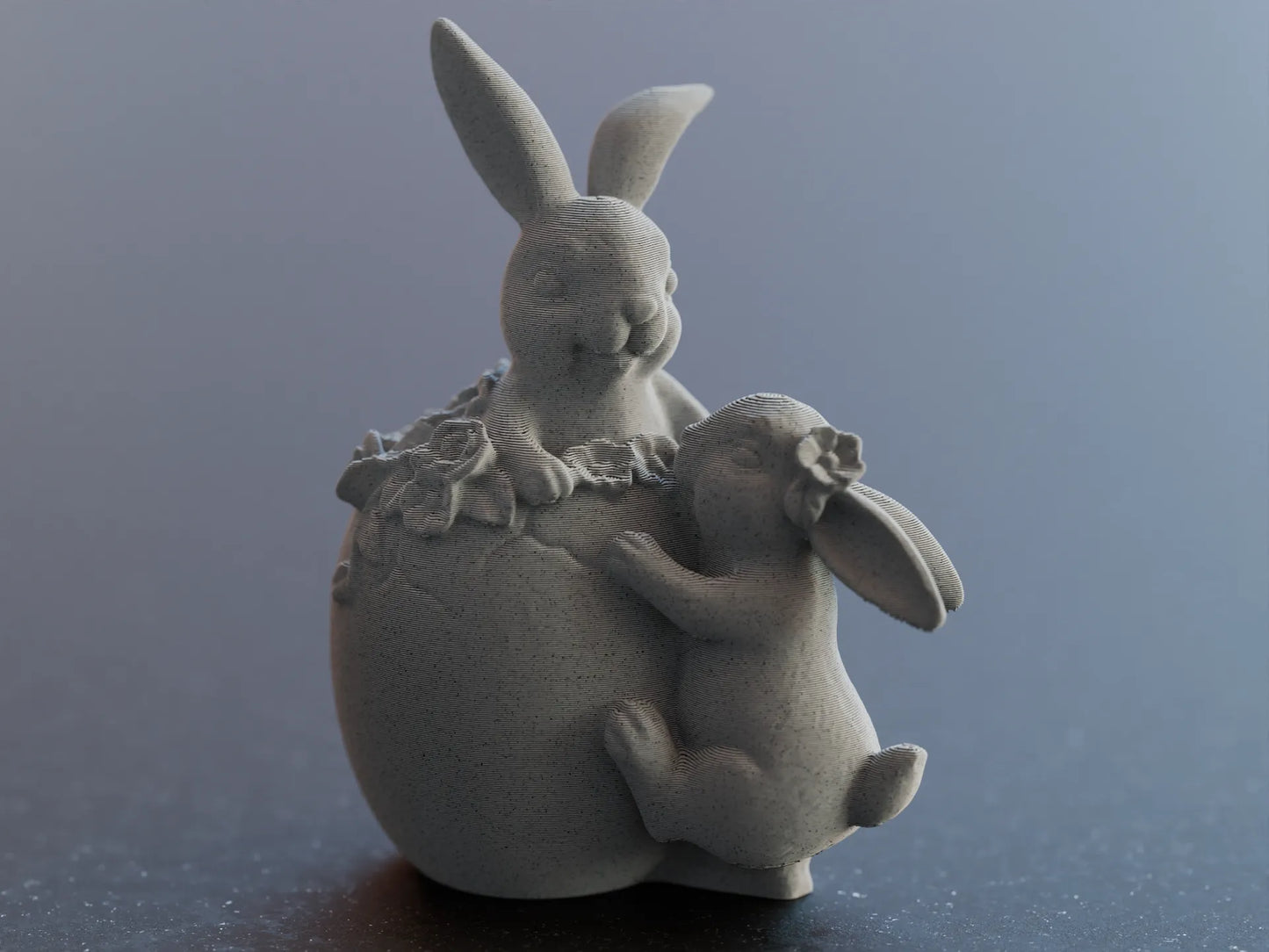 Cute Easter Bunny in Easter Egg