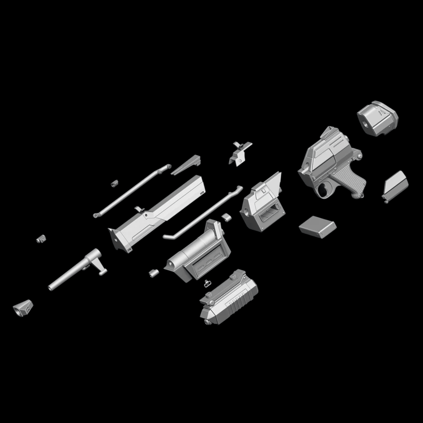 DC-17M Republic Commando Blaster - Complete