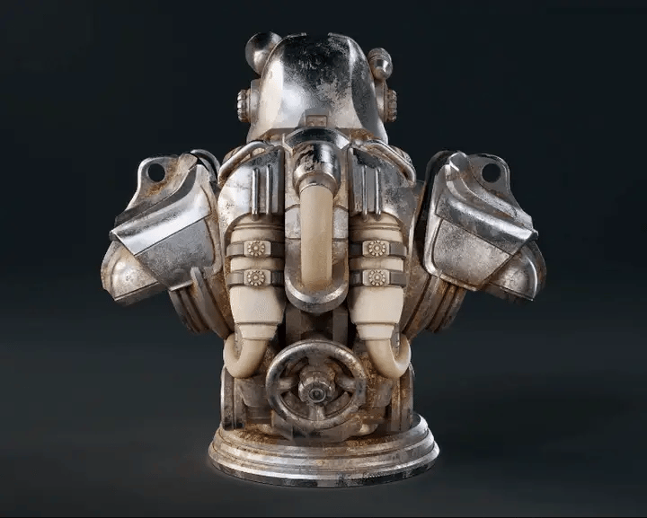 Fallout T-60 Power Armour Bust