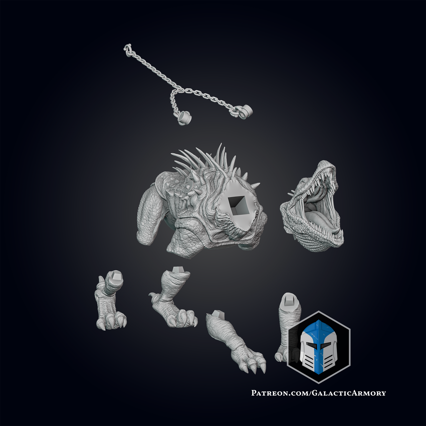 Sergeant Hound and Grizzler Figurine  - Printed DIY