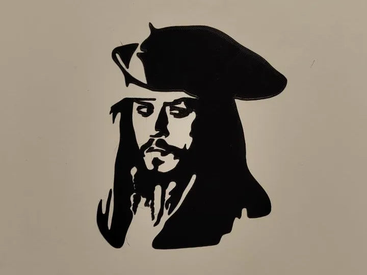 Jack Sparrow - Pirates Silhouette Wall Art