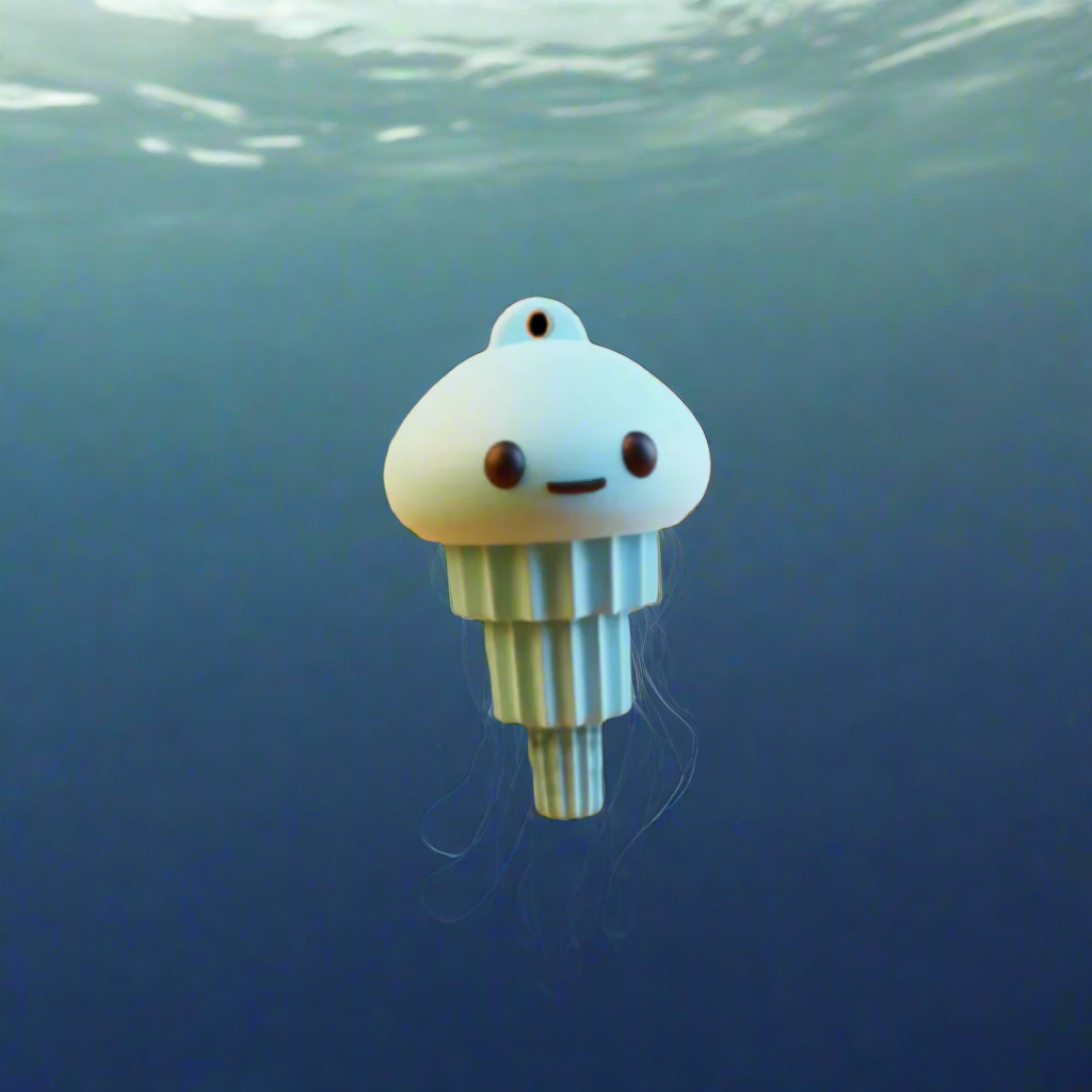 Jellyfish Keyring