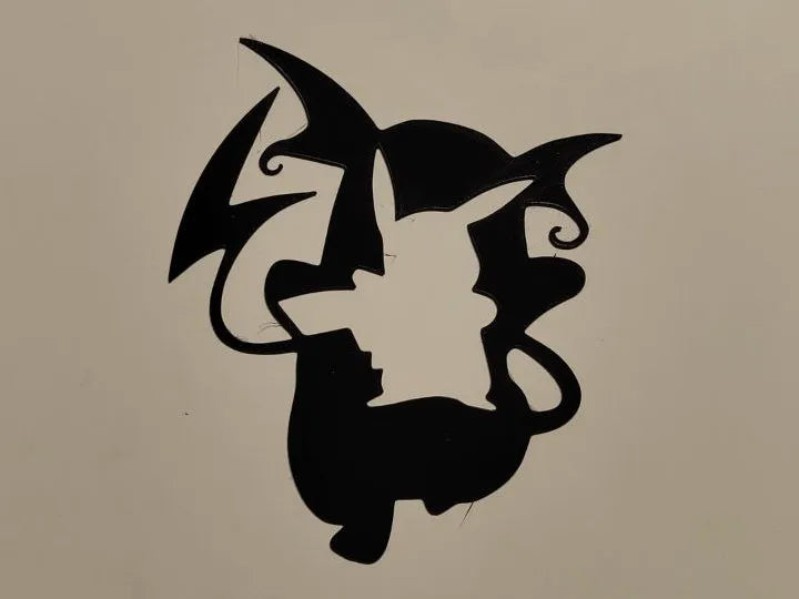 Pokemon Pikachu Silhouette Wall Art