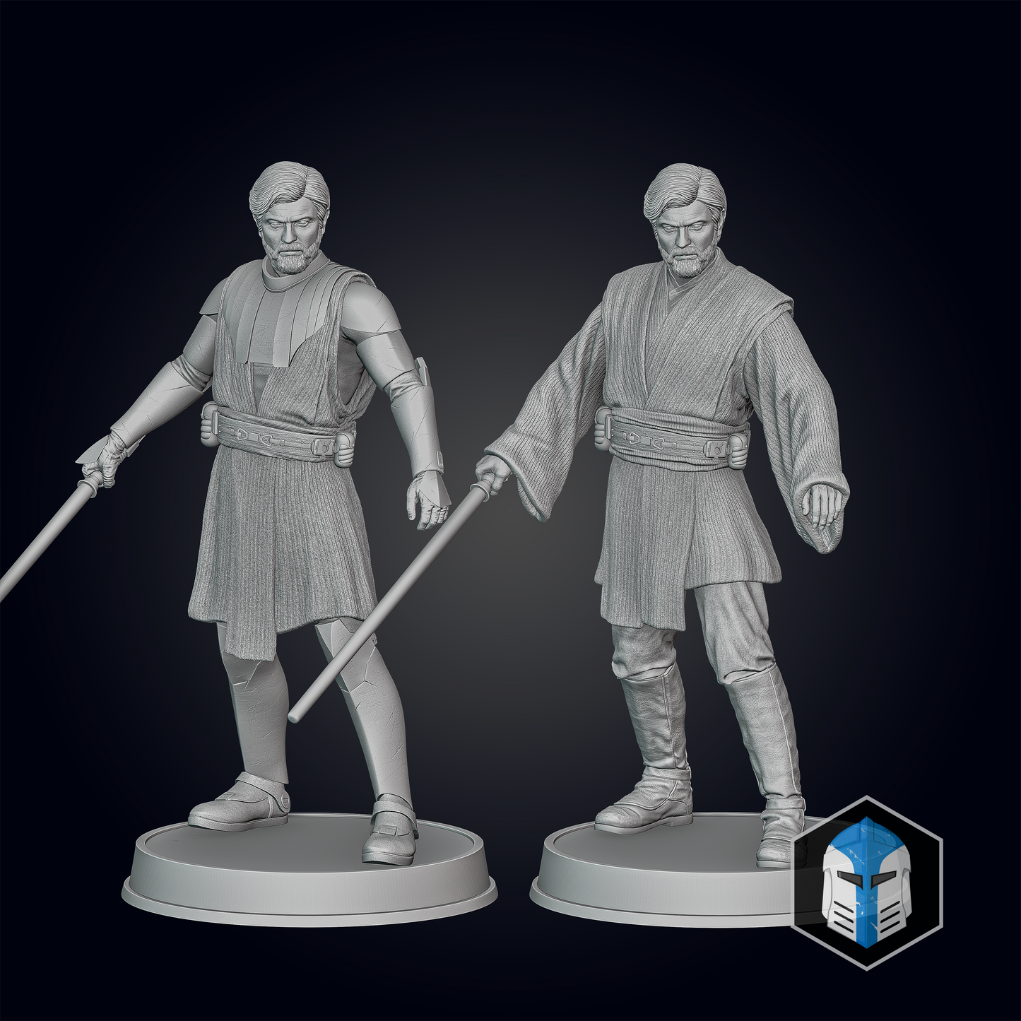 Obi-wan Kenobi Figurine  - Printed DIY