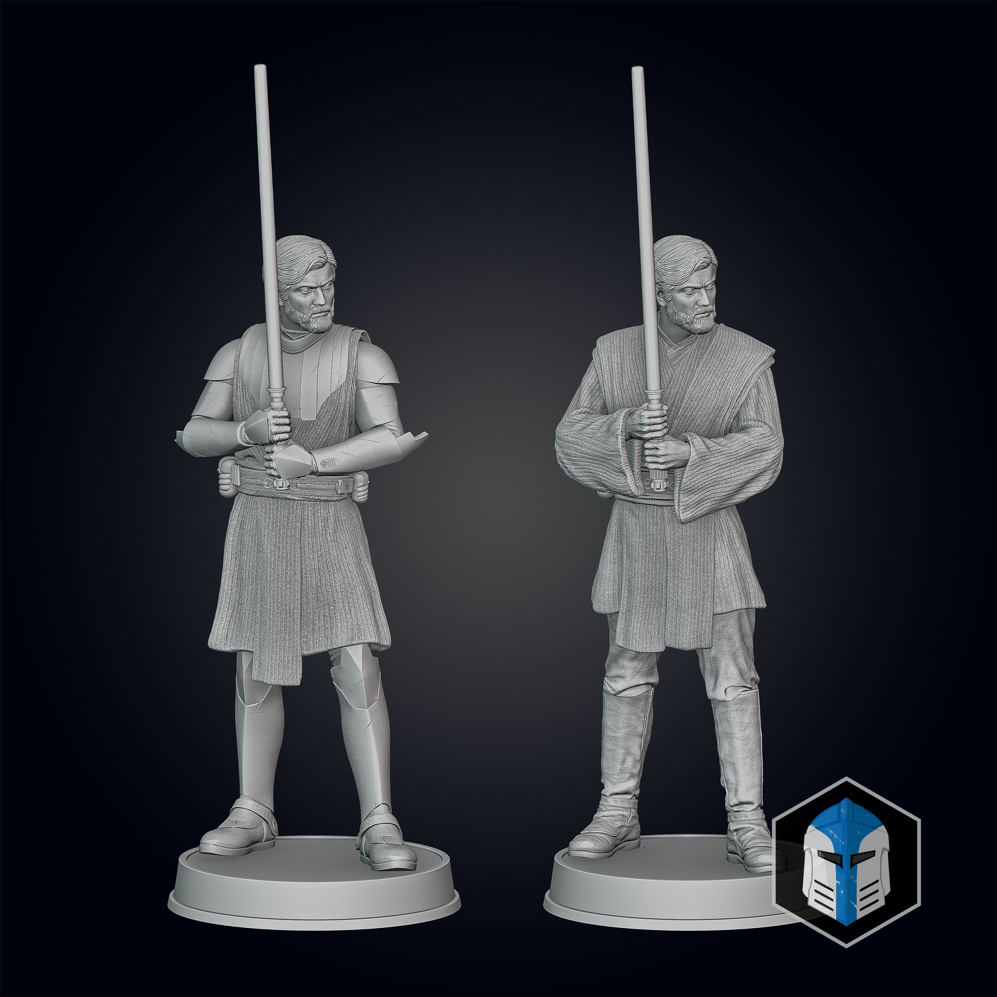 Obi-wan Kenobi Figurine  - Printed DIY