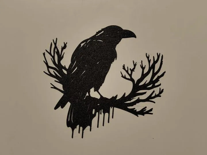 Raven Silhouette Wall Art