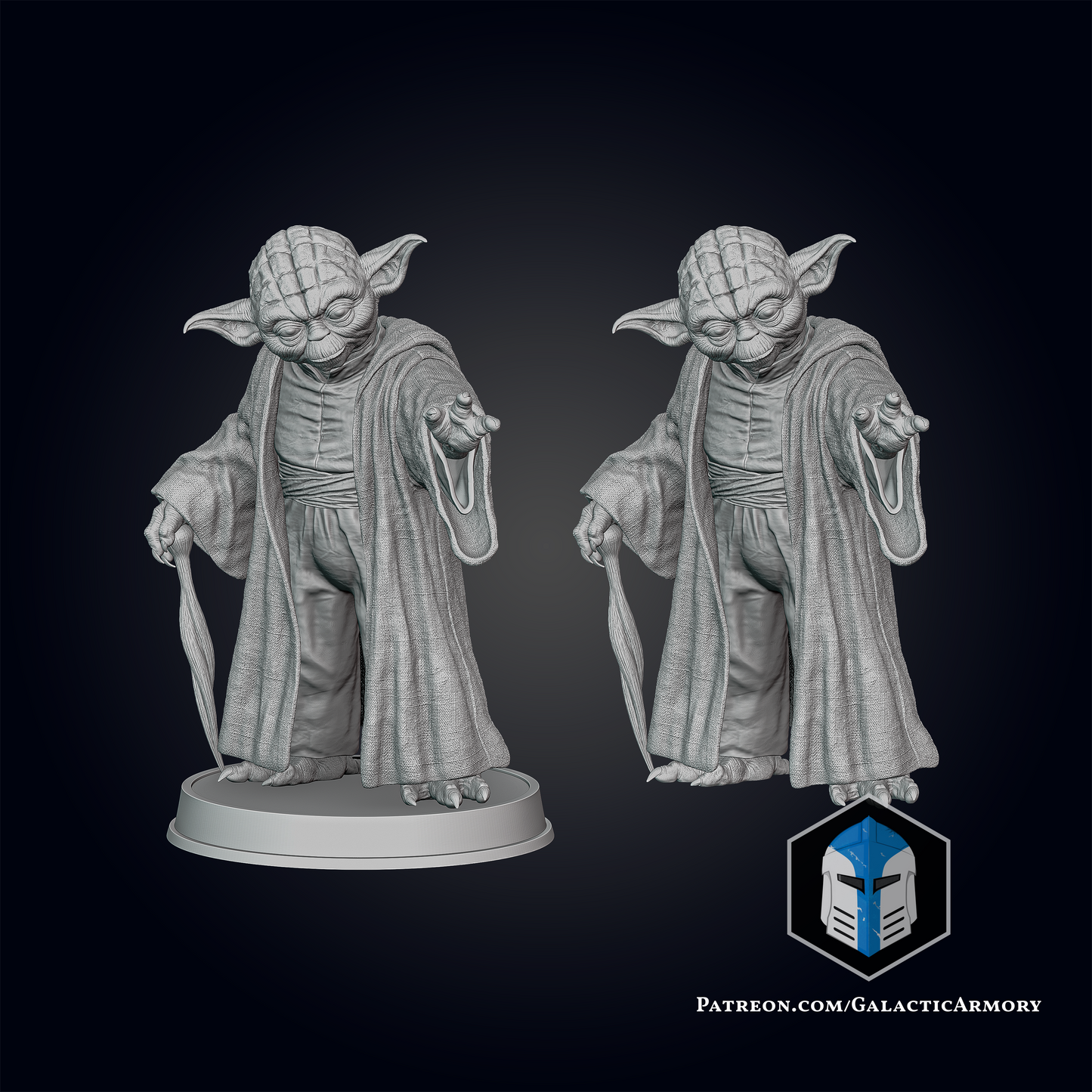 Yoda Figurine  - Printed DIY