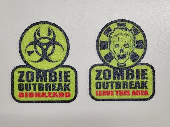 Zombie Outbreak Plate Wall Art