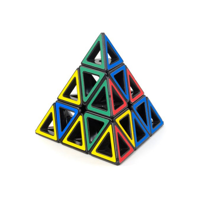 Colorful pyramid-shaped puzzle