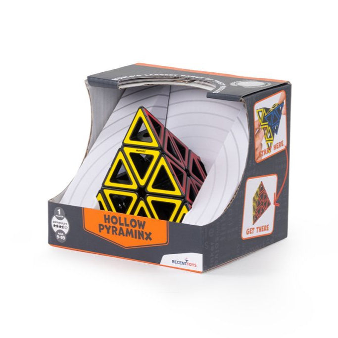 Hollow Pyraminx puzzle in packaging