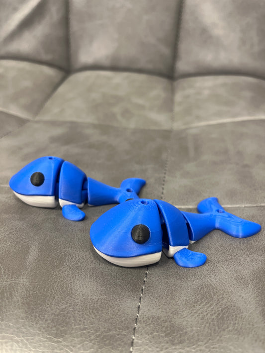 Baby Blue Whale Keychain Tail