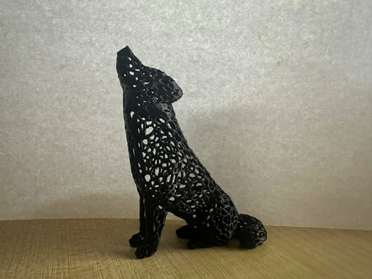 Voronoi Howling Wolf